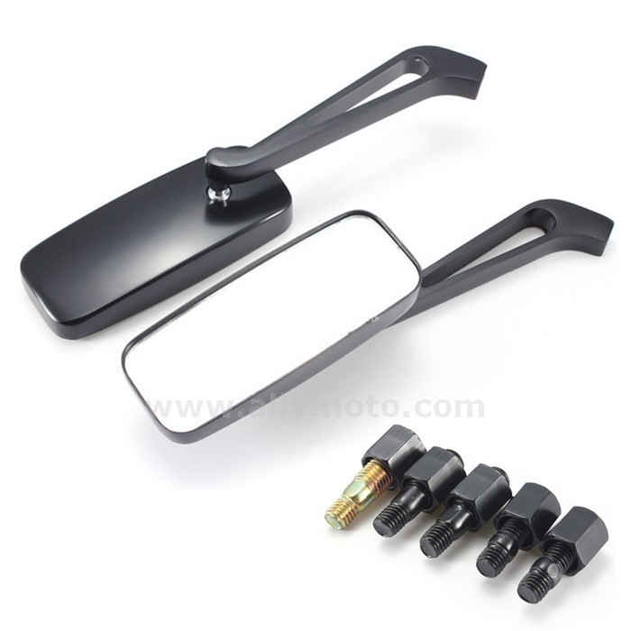 88 Universal Cnc Aluminum Motorcycle Handle Bar 8Mm 10Mm Rear View Side Mirrors Cruiser Chopper